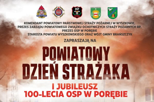 Ikona do artykułu: Powiatowy Dzień Strażaka 2024 i Jubileusz 100-lecia OSP w Porębie