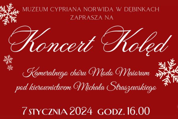 Ikona do artykułu: Zapraszamy na Koncert Kolęd w Muzeum Cypriana Norwida w Dębinkach!