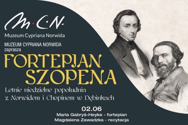 Ikona do artykułu: "Fortepian Szopena" - zapraszamy na letnie, niedzielne koncerty w Muzeum Cypriana Norwida w Dębinkach
